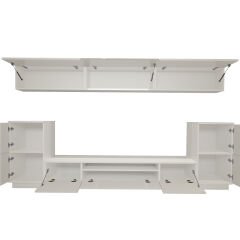 Decoraktiv Trendstyle 9S Mdf Tv Ünitesi Tv Sehpası Parlak Beyaz