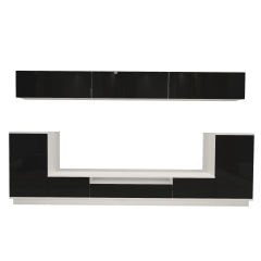 Decoraktiv Trendstyle 9S Mdf Tv Ünitesi Tv Sehpası Beyaz - Siyah