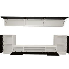 Decoraktiv Trendstyle 9S Mdf Tv Ünitesi Tv Sehpası Beyaz - Siyah