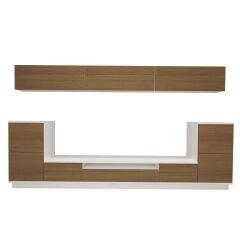 Decoraktiv Trendstyle 9S Mdf Tv Ünitesi Tv Sehpası Beyaz - Ceviz