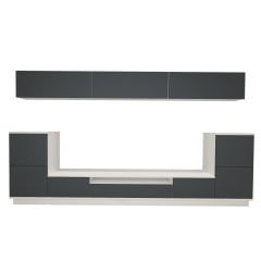 Decoraktiv Trendstyle 9S Mdf Tv Ünitesi Tv Sehpası Beyaz - Antrasit