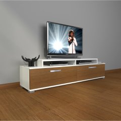 Decoraktiv Ekoflex 4 Slm Tv Ünitesi Tv Sehpası Beyaz - Ceviz