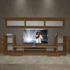 Decoraktiv Trendstyle 9S Mdf Tv Ünitesi Tv Sehpası Ceviz