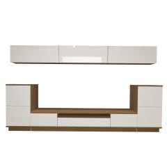 Decoraktiv Trendstyle 9S Mdf Tv Ünitesi Tv Sehpası Ceviz - Beyaz