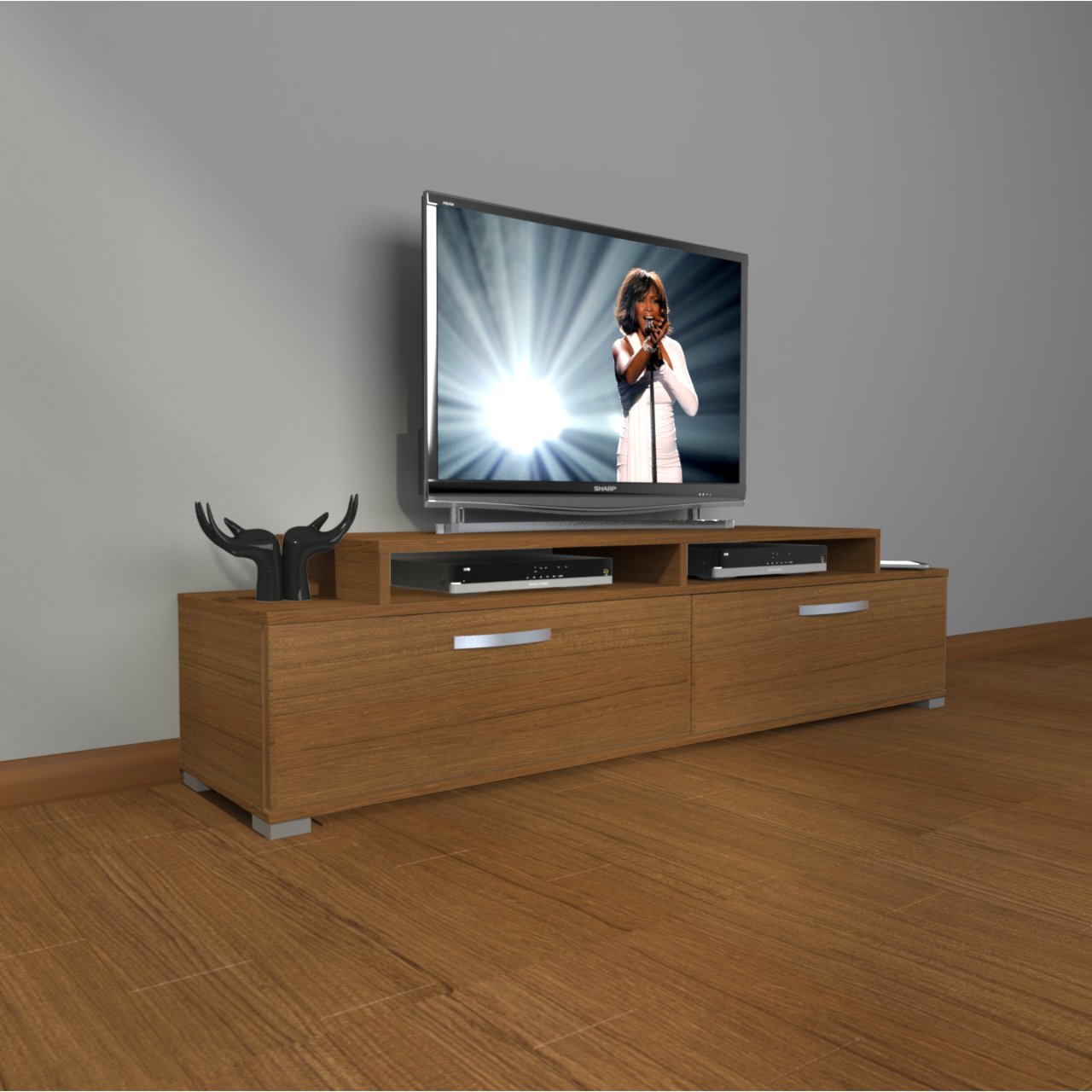 Decoraktiv Ekoflex 4 Slm Tv Ünitesi Tv Sehpası Ceviz