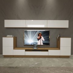 Decoraktiv Trendstyle 9S Mdf Tv Ünitesi Tv Sehpası Pera - Beyaz