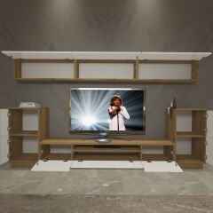 Decoraktiv Trendstyle 9S Mdf Tv Ünitesi Tv Sehpası Pera - Beyaz