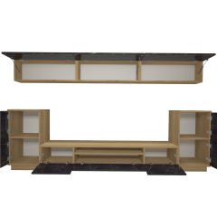 Decoraktiv Trendstyle 9S Mdf Tv Ünitesi Tv Sehpası Pera - Siyah Mermer