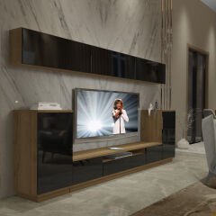 Decoraktiv Trendstyle 9S Mdf Tv Ünitesi Tv Sehpası Pera - Siyah