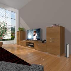 Decoraktiv Eko On2 Slm Dvd Tv Ünitesi Tv Sehpası Ceviz