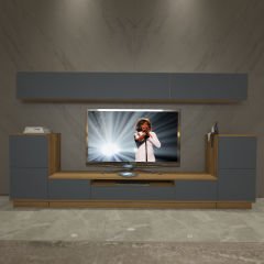 Decoraktiv Trendstyle 9S Mdf Tv Ünitesi Tv Sehpası Pera - Antrasit