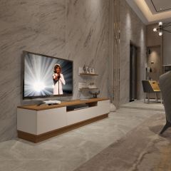 Decoraktiv Trendstyle 4S Mdf Tv Ünitesi Tv Sehpası Ceviz - Beyaz