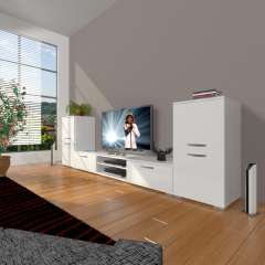 Decoraktiv Eko On2 Slm Dvd Tv Ünitesi Tv Sehpası Parlak Beyaz