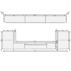 Decoraktiv Trendstyle 9S Mdf Tv Ünitesi Tv Sehpası Pera