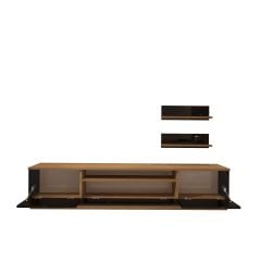 Decoraktiv Trendstyle 4S Mdf Tv Ünitesi Tv Sehpası Ceviz - Siyah