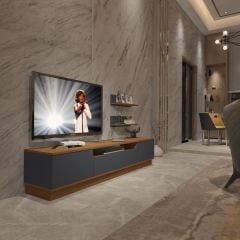 Decoraktiv Trendstyle 4S Mdf Tv Ünitesi Tv Sehpası Ceviz - Antrasit