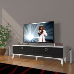 Decoraktiv Eko 140 Mdf Std Gold Tv Ünitesi Tv Sehpası Ceviz - Siyah