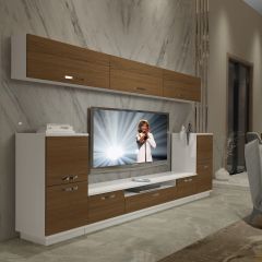 Decoraktiv Trendstyle 9 Slm Tv Ünitesi Tv Sehpası Beyaz - Ceviz