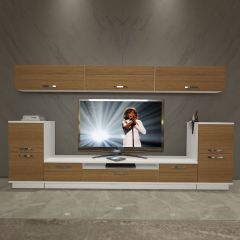Decoraktiv Trendstyle 9 Slm Tv Ünitesi Tv Sehpası Beyaz - Ceviz