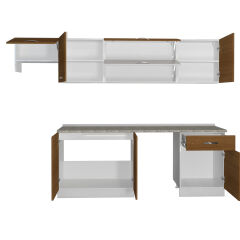 Decoraktiv Elite 280Y MDF Hazır Mutfak Dolabı Ceviz