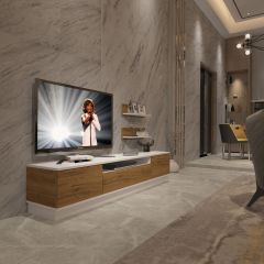 Decoraktiv Trendstyle 4S Mdf Tv Ünitesi Tv Sehpası Beyaz - Pera
