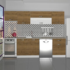 Decoraktiv Elite 280Y MDF Hazır Mutfak Dolabı Pera