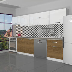 Decoraktiv Elite 280Y MDF Hazır Mutfak Dolabı Pera - Beyaz