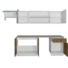 Decoraktiv Elite 280Y MDF Hazır Mutfak Dolabı Pera - Beyaz