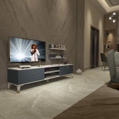 Decoraktiv Eko 4 Mdf Dvd Gold Tv Ünitesi Tv Sehpası
