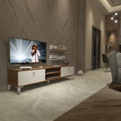 Decoraktiv Eko 4 Mdf Dvd Gold Tv Ünitesi Tv Sehpası