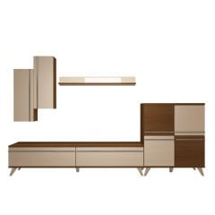 Decoraktiv Eko 6 Mdf Std Retro Tv Ünitesi Tv Sehpası Ceviz - Beyaz