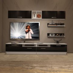 Decoraktiv Trendstyle 5220 Mdf Tv Ünitesi Tv Sehpası Beyaz - Siyah