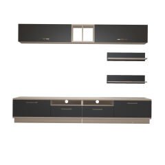 Decoraktiv Trendstyle 5220 Mdf Tv Ünitesi Tv Sehpası Beyaz - Antrasit
