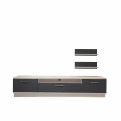 Decoraktiv Trendstyle 4 Mdf Tv Ünitesi Tv Sehpası Beyaz - Antrasit