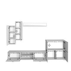Decoraktiv Eko 6 Mdf Dvd Tv Ünitesi Tv Sehpası Ceviz - Antrasit