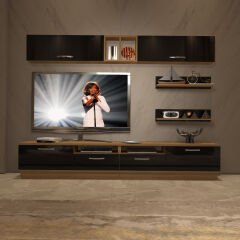 Decoraktiv Trendstyle 5220 Mdf Tv Ünitesi Tv Sehpası Pera - Siyah