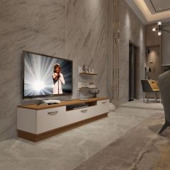 Decoraktiv Trendstyle 4 Mdf Tv Ünitesi Tv Sehpası Ceviz - Beyaz