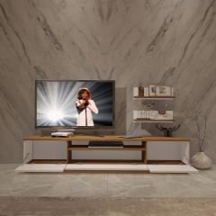 Decoraktiv Trendstyle 4 Mdf Tv Ünitesi Tv Sehpası Ceviz - Beyaz