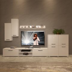 Decoraktiv Eko 6 Mdf Dvd Tv Ünitesi Tv Sehpası Parlak Beyaz