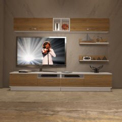 Decoraktiv Trendstyle 5220 Mdf Tv Ünitesi Tv Sehpası Beyaz - Pera