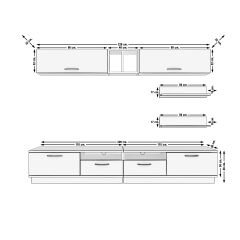 Decoraktiv Trendstyle 5220 Mdf Tv Ünitesi Tv Sehpası Beyaz - Pera