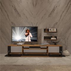Decoraktiv Trendstyle 4 Mdf Tv Ünitesi Tv Sehpası Ceviz - Siyah
