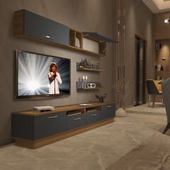 Decoraktiv Trendstyle 5220 Mdf Tv Ünitesi Tv Sehpası Pera - Antrasit