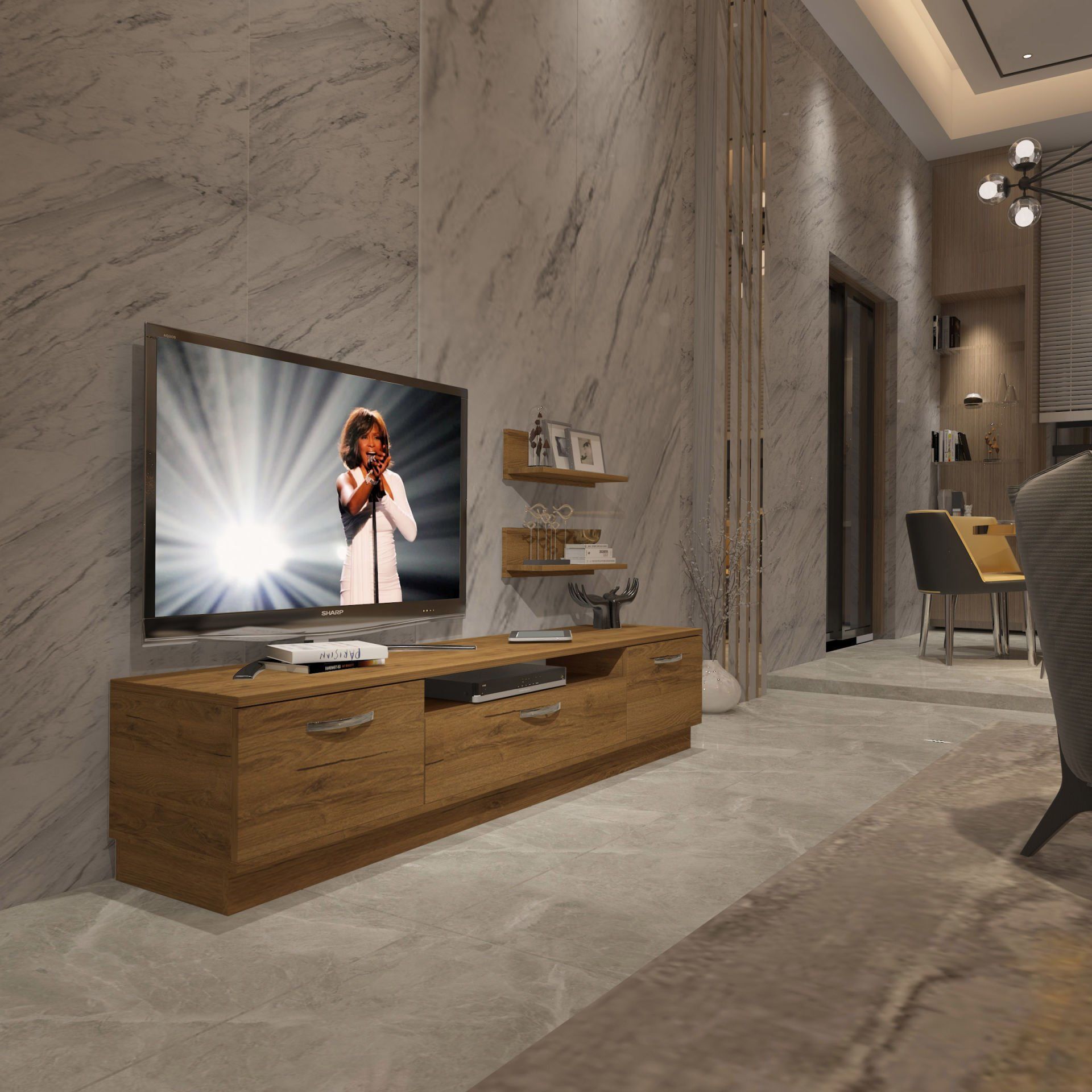 Decoraktiv Trendstyle 4 Mdf Tv Ünitesi Tv Sehpası Pera