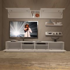 Decoraktiv Trendstyle 5220S Mdf Tv Ünitesi Tv Sehpası Parlak Beyaz