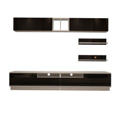 Decoraktiv Trendstyle 5220S Mdf Tv Ünitesi Tv Sehpası Beyaz - Siyah