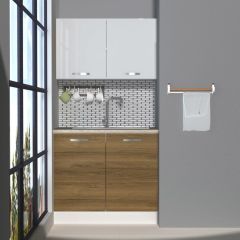 Decoraktiv Mini 90 MDF Hazır Mutfak Dolabı Pera - Beyaz