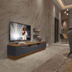 Decoraktiv Trendstyle 4 Mdf Tv Ünitesi Tv Sehpası Pera - Antrasit