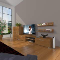 Decoraktiv Eko On Mdf Dvd Tv Ünitesi Tv Sehpası Ceviz