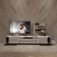 Decoraktiv Trendstyle 4 Slm Tv Ünitesi Tv Sehpası Beyaz - Siyah